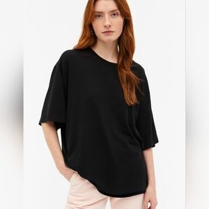 Monkl. OverSized Tee Shirt. Black. Size XS.